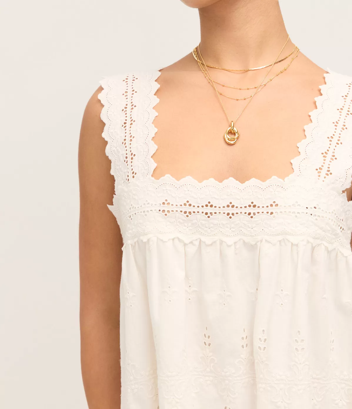 Posse Amelia Mini Dress in Vintage White Best