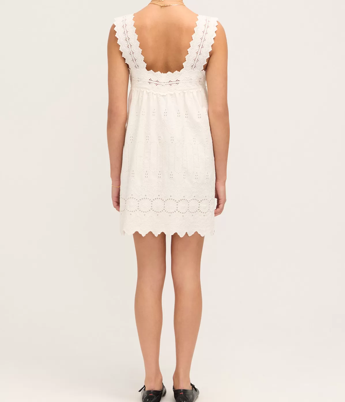 Posse Amelia Mini Dress in Vintage White Best
