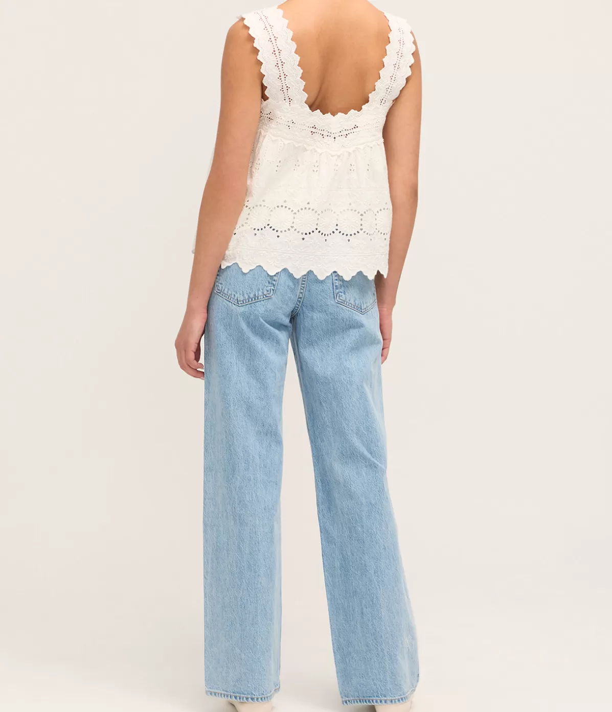Posse Amelia Top in Vintage White New
