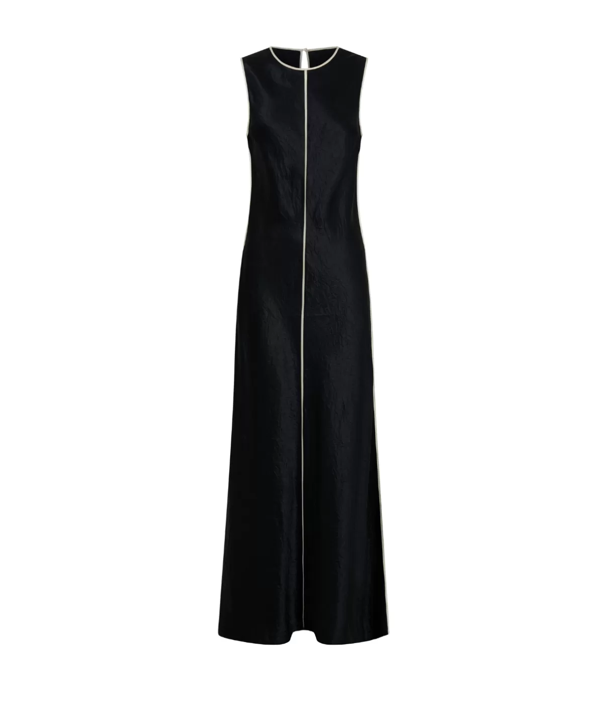 Third Form Crush Contrast Bind Maxi Tank Dress in Black and Cream Shop