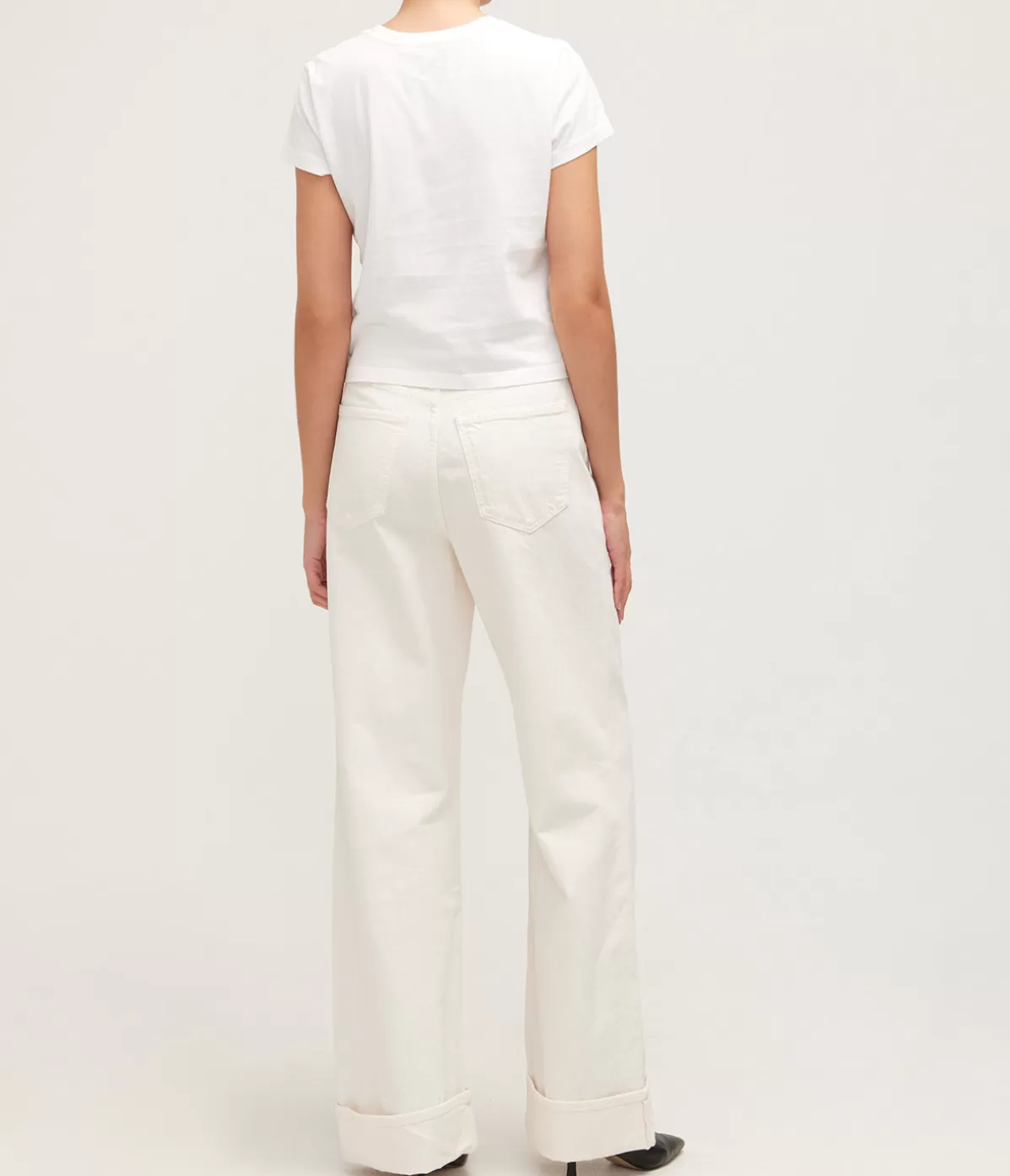 Agolde Dame High Rise Wide Leg Jean in Fortune Cookie Best Sale
