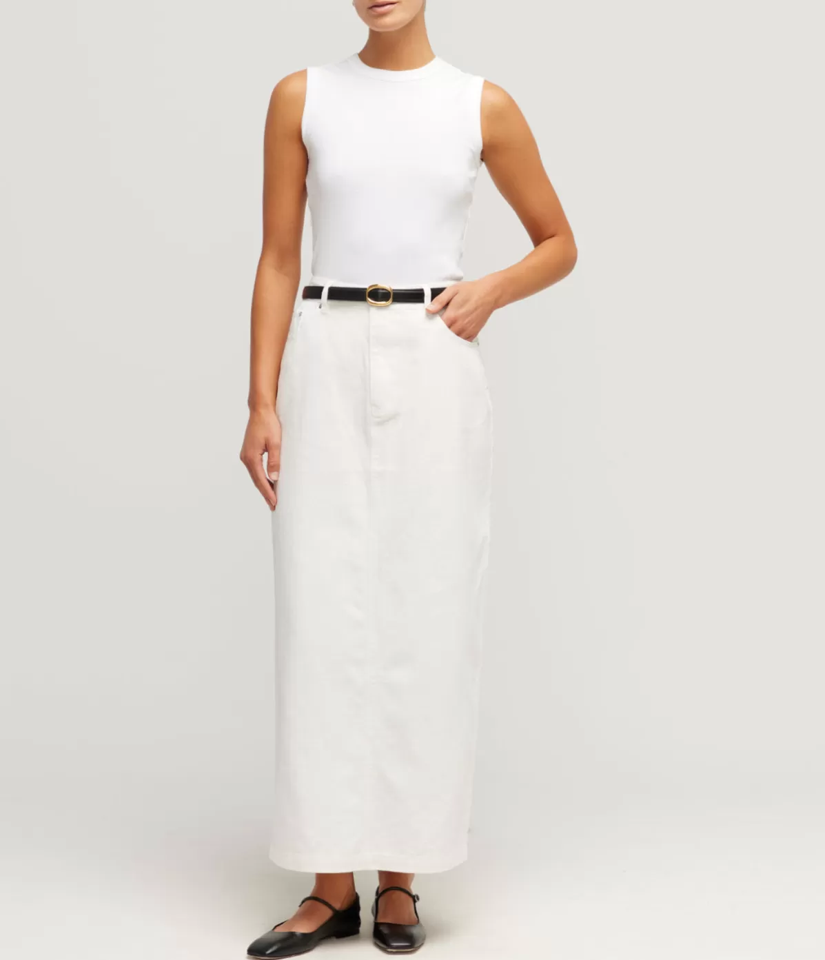 Posse Harvey Skirt in Vintage White Flash Sale