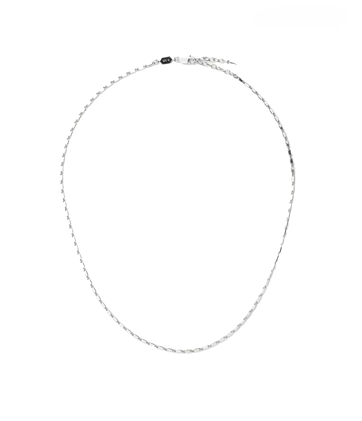 Missoma Lucy Williams X Textured Link Chain Necklace in Silver Discount