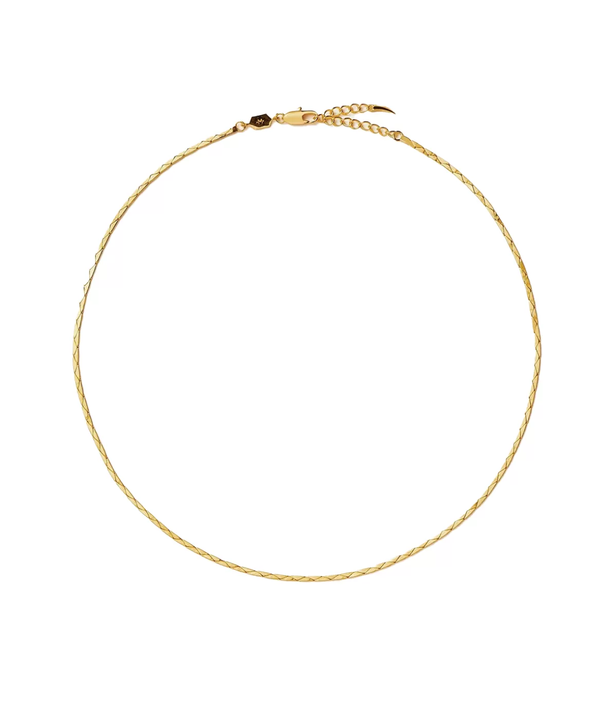 Missoma Lucy Williams X Textured Snake Chain Necklace in Gold Cheap