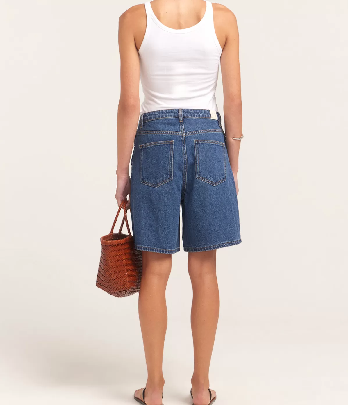 MARLE Relaxed Jean Short in Heritage Blue Cheap