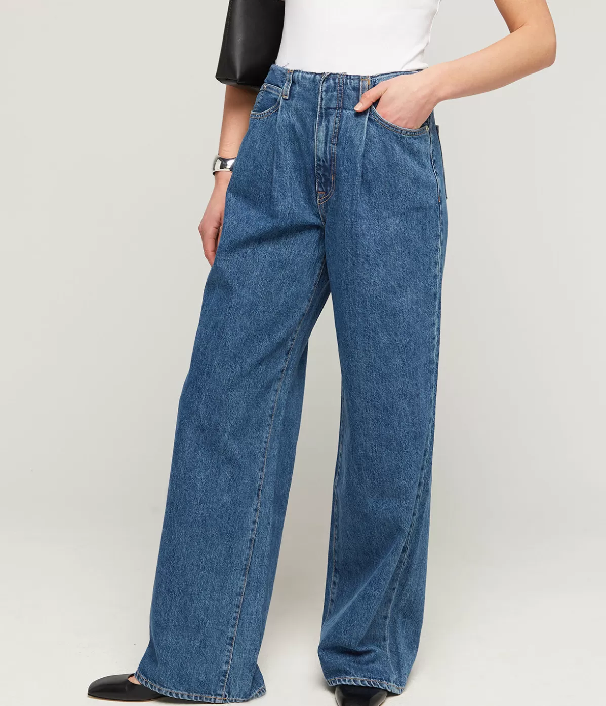 SLVRLAKE Taylor Low Rise Wide Leg in Sweet Memory Best