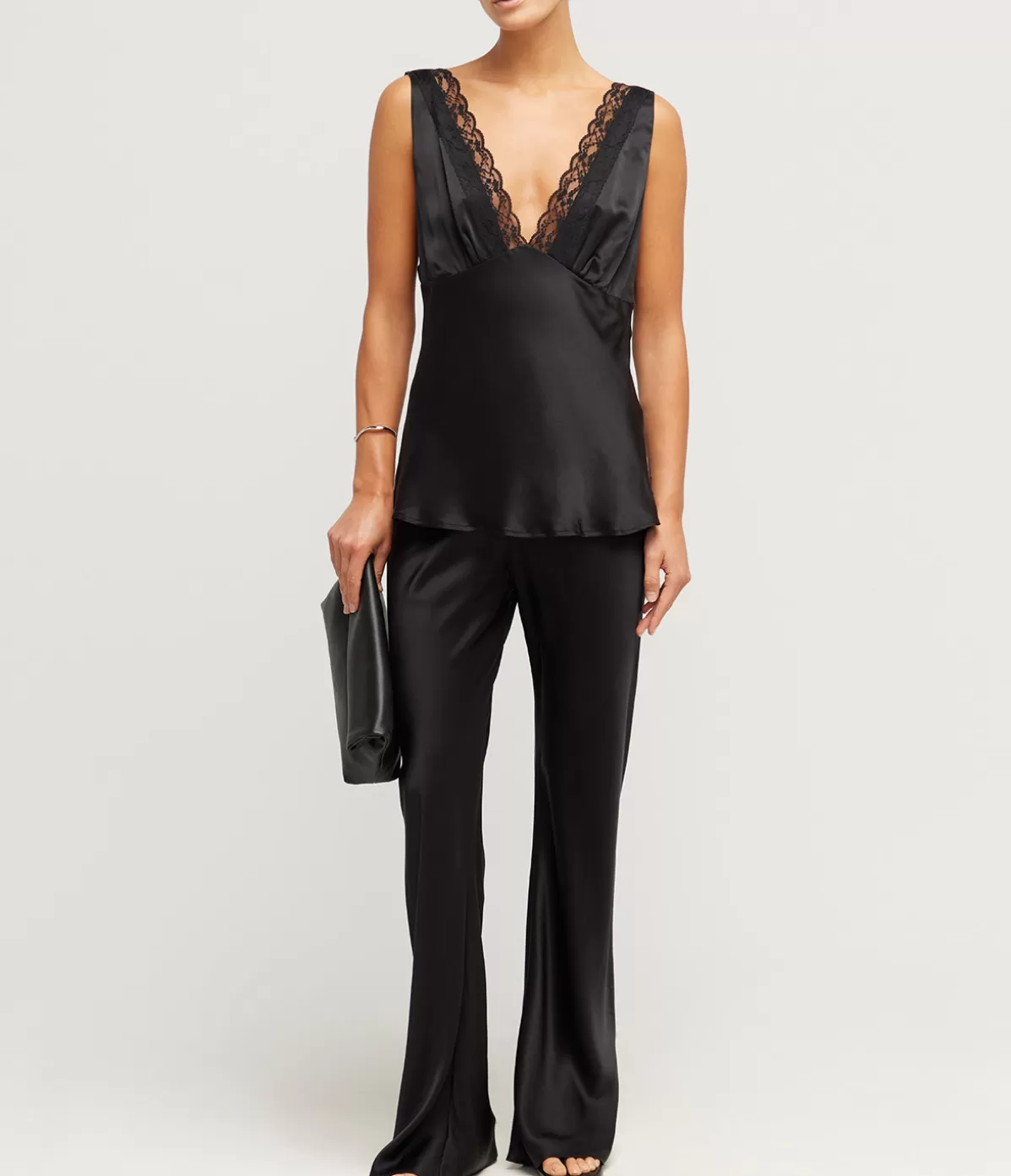 Maison Essentiele Vintage Cami in Black Clearance