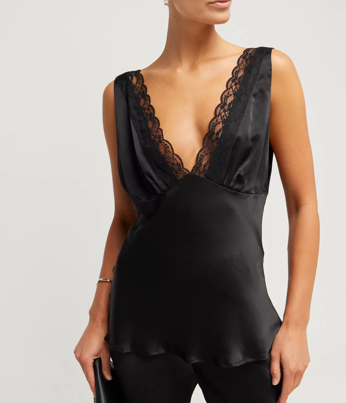 Maison Essentiele Vintage Cami in Black Clearance